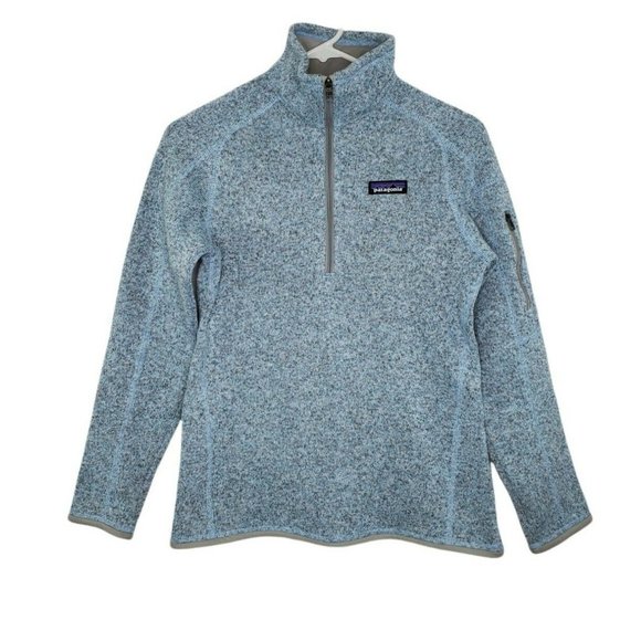 Patagonia Sweaters - Patagonia Better Sweater 1/4 Zip Fleece Blue Sweater Womens XS